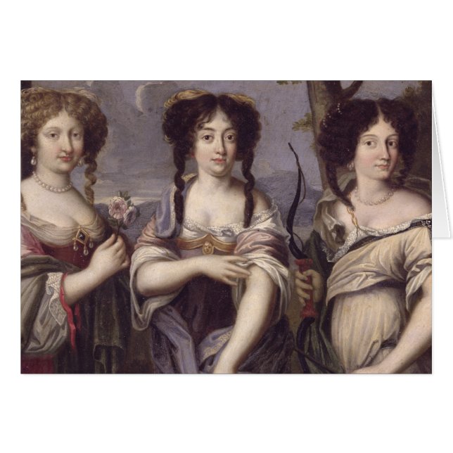 Retrato de tres de sobrinas del cardenal (Anverso (Horizontal))