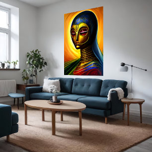 Retrato de un alien robótico  Arte de IA