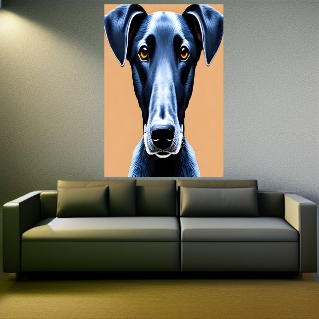 Retrato de un Azawakh | Poster de arte de IA (Subido por el creador)