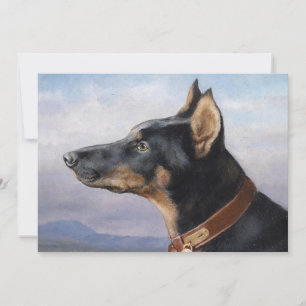 Retrato de un doberman   Carl Reichert