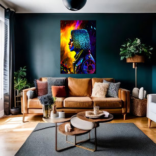 Retrato de un hombre africano   Poster de arte de 