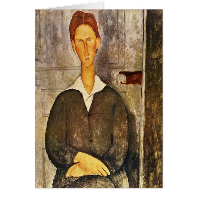Retrato de un joven - Amedeo Modigliani (Frente)
