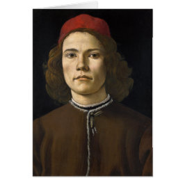 Retrato de un joven por Botticelli