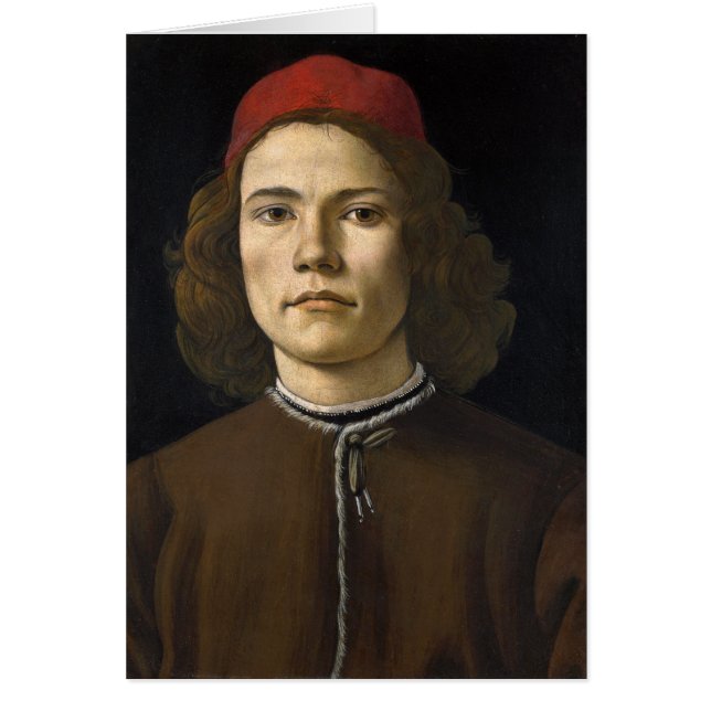 Retrato de un joven por Botticelli (Frente)
