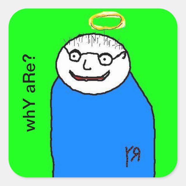 Retrato de un Pegatina amigo (Anverso)