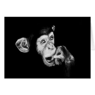 Retrato de un pensador chimpancé