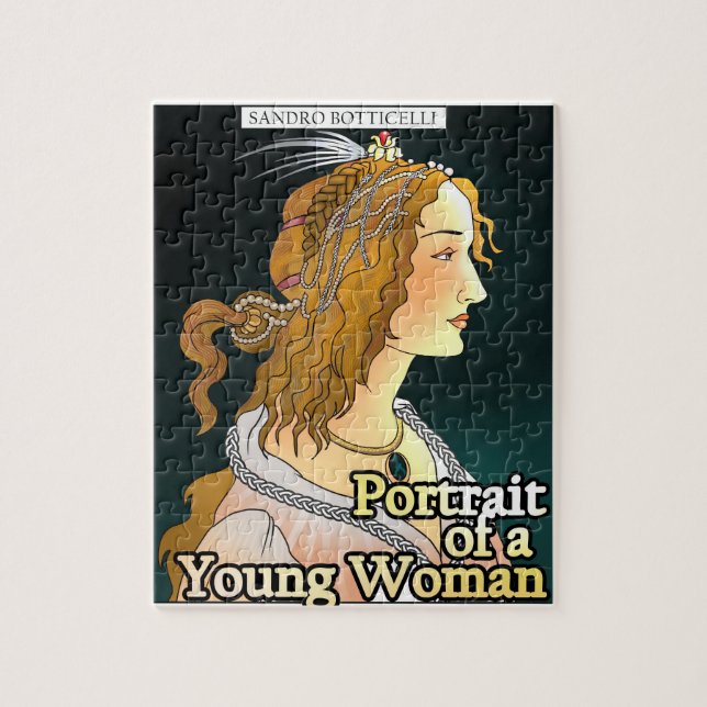 Retrato de un rompecabezas femenino (Vertical)