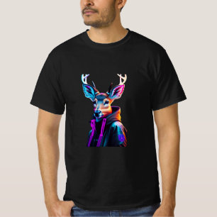 retrato de una camiseta de ciervo