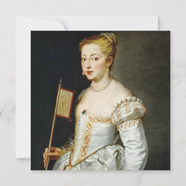 Retrato de una dama de Paul Rubens (Anverso)