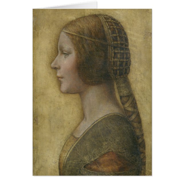 Retrato de una joven novia de Leonardo da Vinci (Frente)