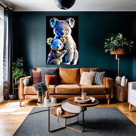 Retrato de una madre y un niño kala | Arte IA