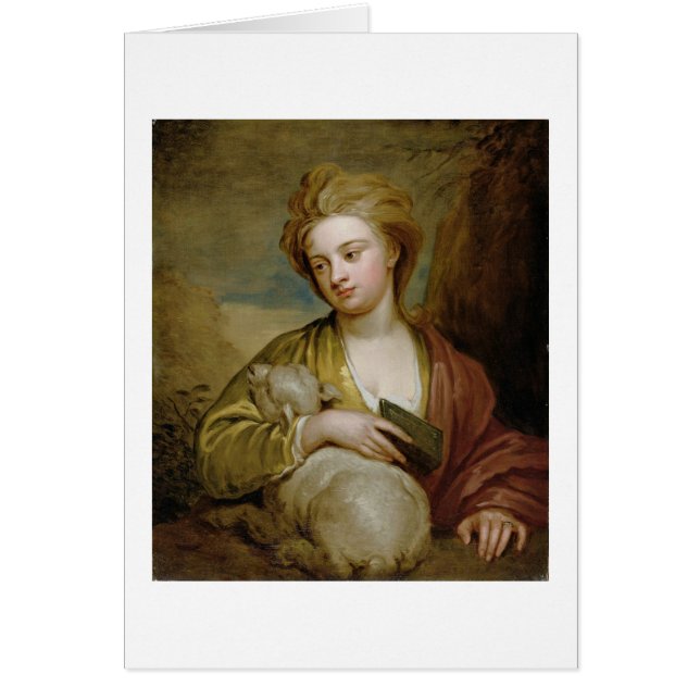 Retrato de una mujer como St. Inés, (Frente)