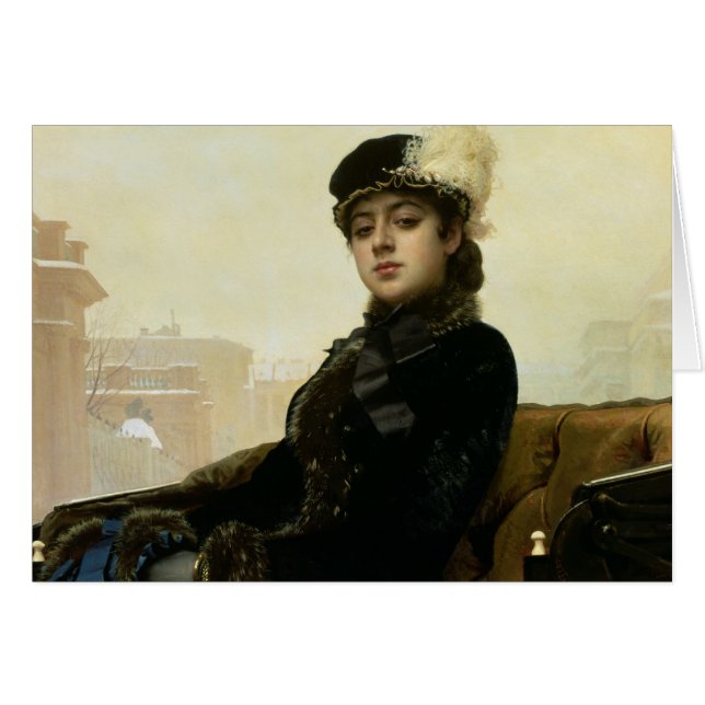 Retrato de una mujer desconocida, 1883 (Anverso (Horizontal))