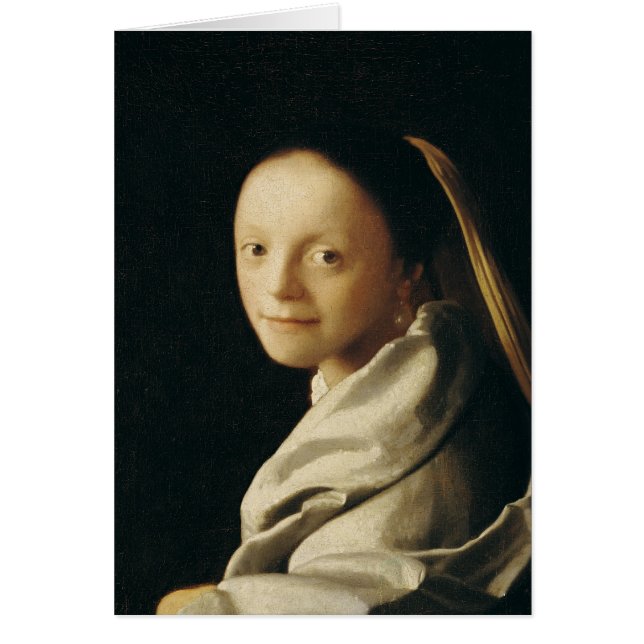 Retrato de una mujer joven, c.1663-65 (Frente)