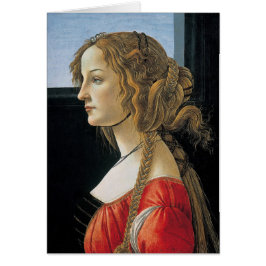 Retrato de una mujer joven por Botticelli
