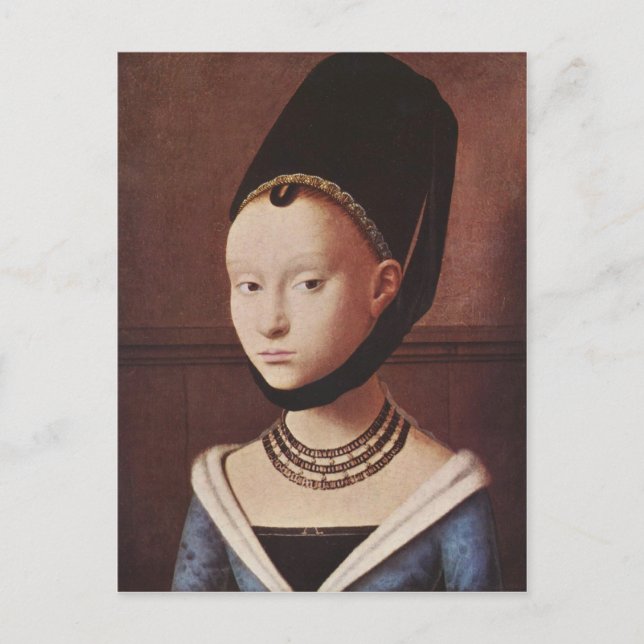 Retrato de una postal de la chica joven (Anverso)