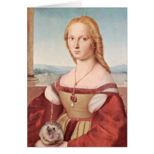 Retrato de una señora con un Hedgiecorn