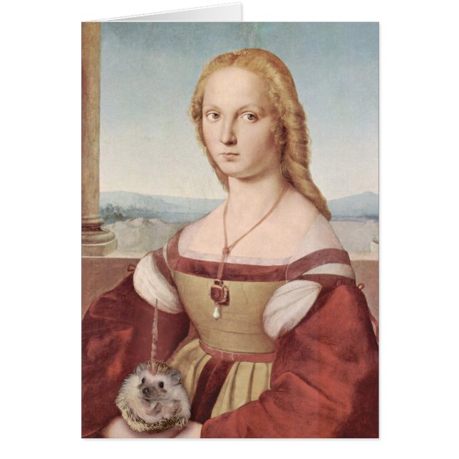 Retrato de una señora con un Hedgiecorn (Frente)