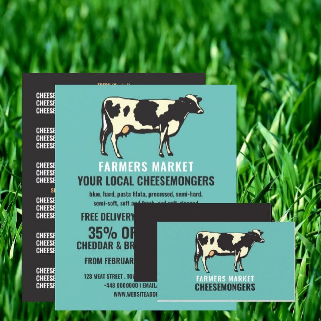 Retrato de vacas lecheras, publicidad de cheesemon (Subido por el creador)