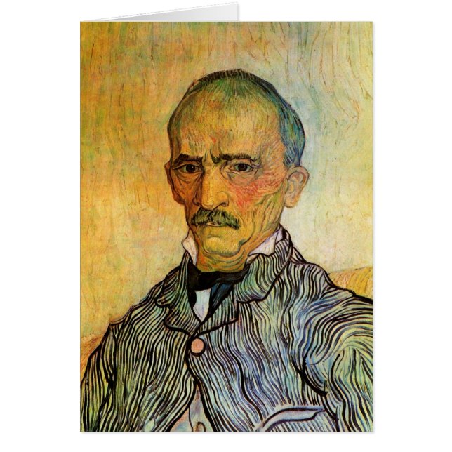 Retrato de Van Gogh sobre el trabuco, el impresion (Frente)