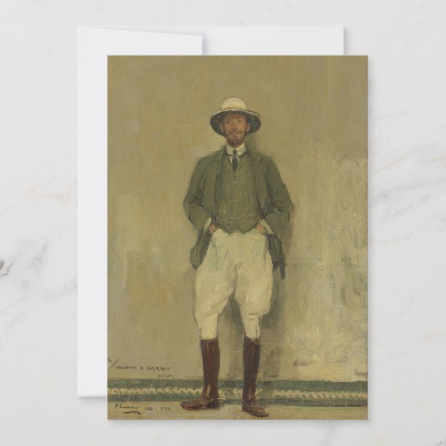 Retrato de Walter B. Harris | Sir John Lavery (Anverso)