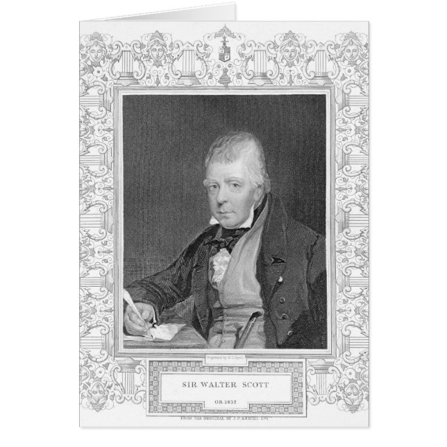 Retrato de Walter Scott (Frente)