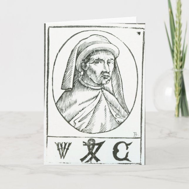 Retrato de William Caxton y de su impresora (Anverso)