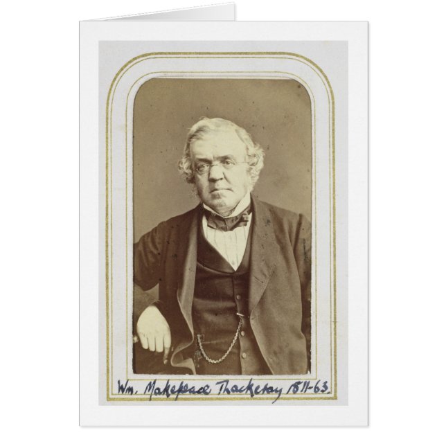Retrato de William Makepeace Thackeray (1811-63) (Frente)