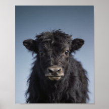Retrato de Yak Bebé - Arte de Pared de Animal de G