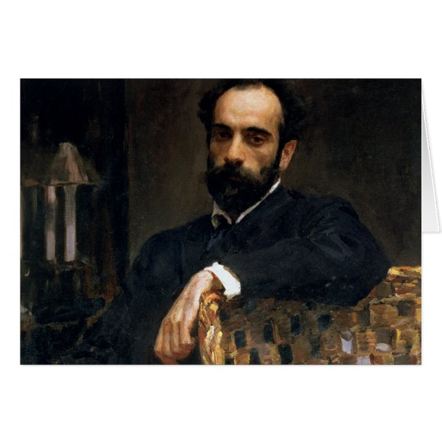 Retrato del artista Isaak Ilyich Levitan (Anverso (Horizontal))