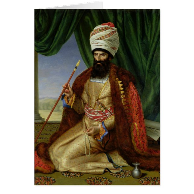 Retrato del asker-Khan, embajador de Persia (Frente)