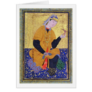 Retrato del Begum de Hamida Banu, llevando a cabo
