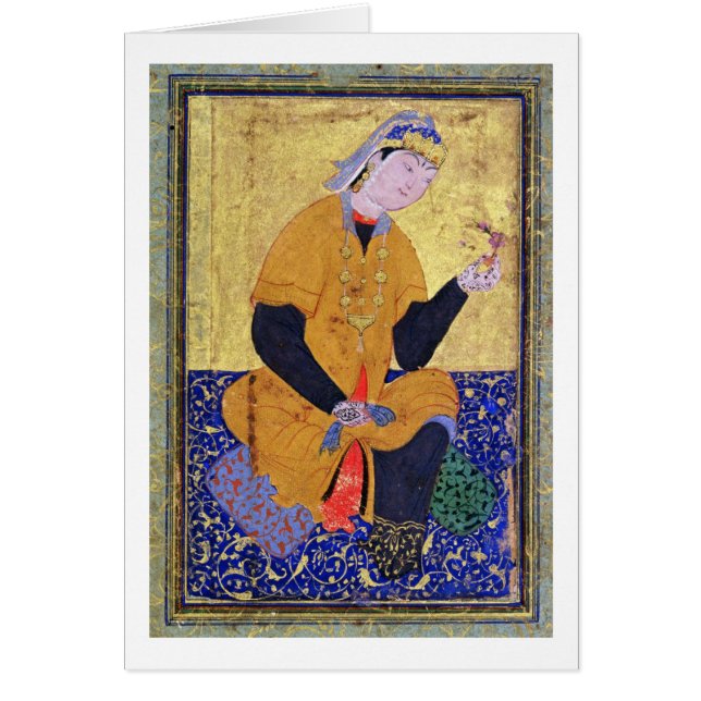 Retrato del Begum de Hamida Banu, llevando a cabo (Frente)