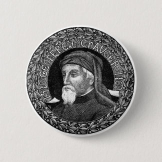 Retrato del botón de Geoffrey Chaucer