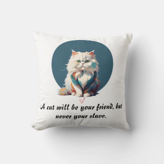 Retrato del Cojín decorativo de gato persa