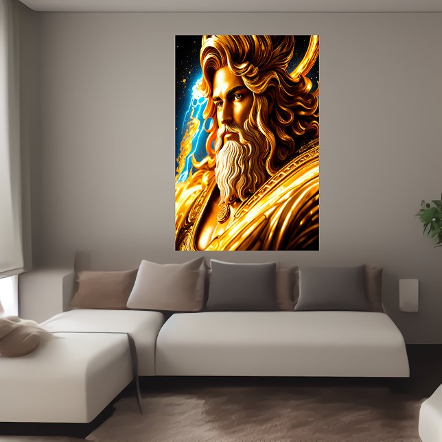 Retrato del Dios griego Zeus | Arte IA (Subido por el creador)