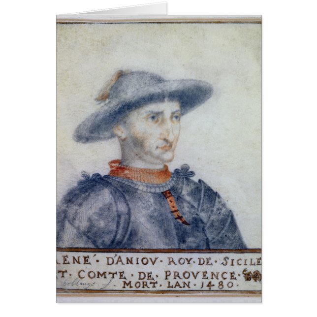 Retrato del duque de Rene I de Anjou (Frente)