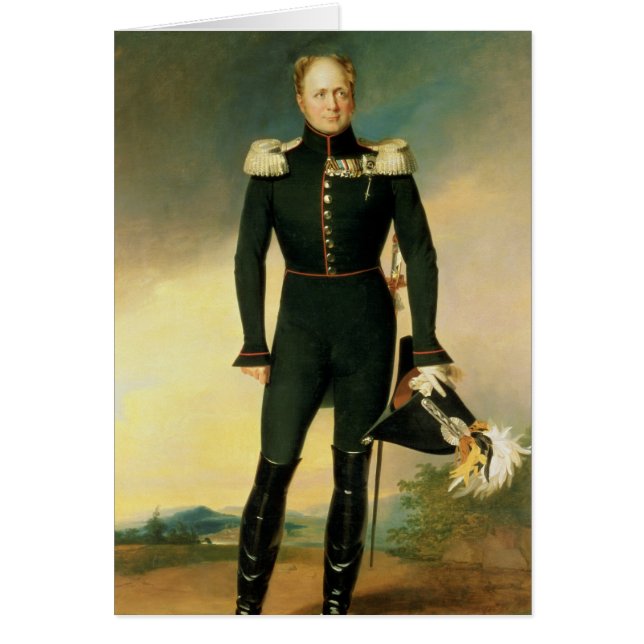 Retrato del emperador Alejandro I 1825 (Frente)