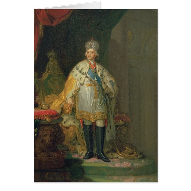 Retrato del emperador Paulo I, 1800 (Frente)