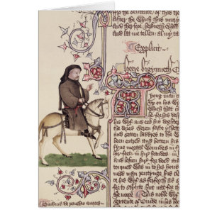 Retrato del facsímil de Geoffrey Chaucer de