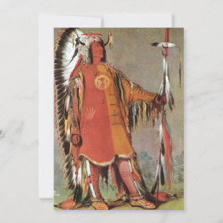 Retrato del jefe indio Mato-Tope por George Catlin