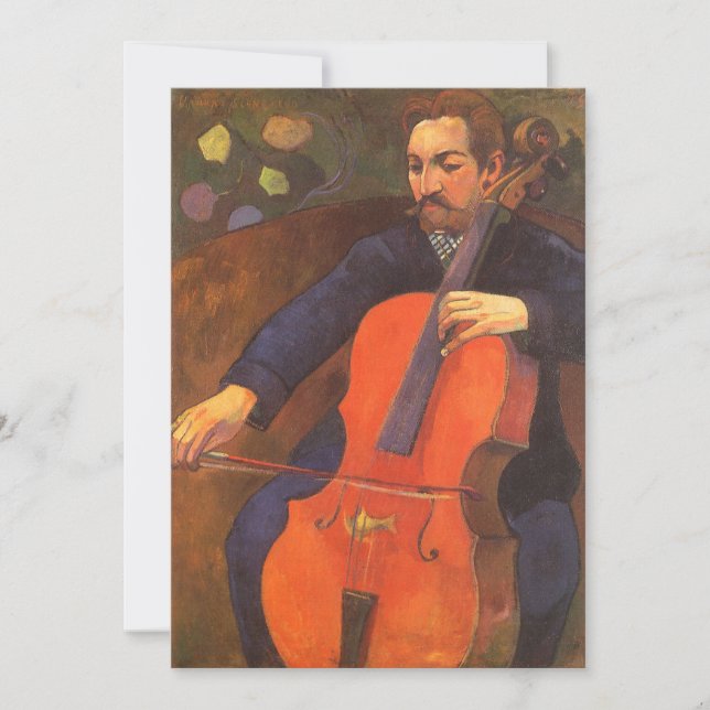 Retrato del jugador Schneklud de Paul Gauguin (Anverso)