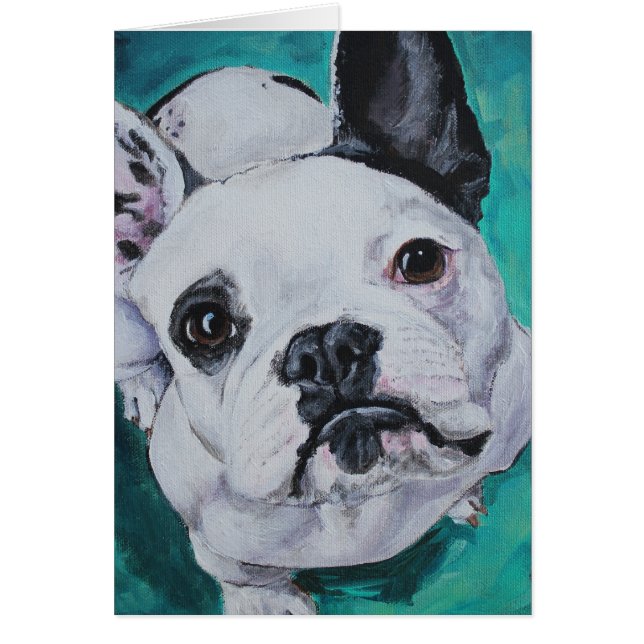 Retrato del mascota - bulldog francés (Frente)