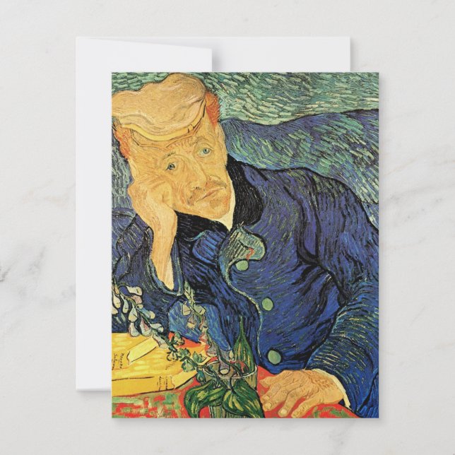 Retrato del Médica Gachet por Vincent van Gogh (Anverso)