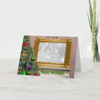 Retrato del navidad en la repisa