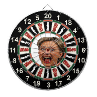 Retrato del tablero de dardo político de Hillary