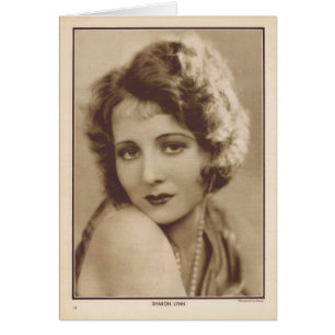 Retrato del vintage de Sharon Lynn