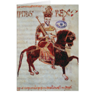 Retrato ecuestre del rey de Pepin de Italia