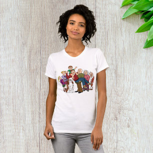 Retrato familiar Camiseta para mujeres