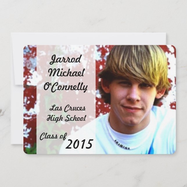 Retrato fotográfico 5 x 7 Invitación superior (Anverso)